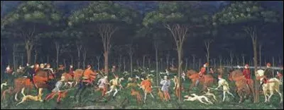 Lequel de ces trois peintres de la Renaissance a réalisé cette tempera intitulée ''La Chasse de nuit'', en 1470 ?