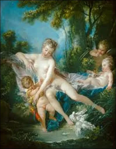 Peinture mythologique, ''Le Bain de Vénus'', appelé également ''Vénus consolant l'Amour'' est un tableau rococo peint en 1751. Quel artiste a réalisé cette toile ?