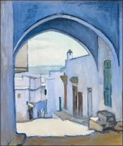 Huile sur toile marouflée sur carton, ''La Citadelle de Tanger'' est une peinture fauviste. Quel artiste a réalisé ce tableau, en 1913 ?