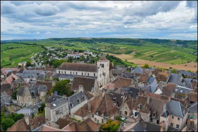 Quel est ce village, situé sur une butte à 300 m d'altitude, entouré de vignobles et dominant la vallée de la Loire ?