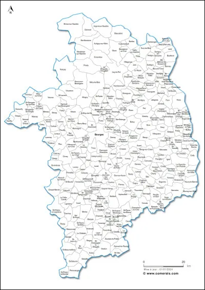 Parmi ces départements, lequel n'est PAS limitrophe du Cher ?