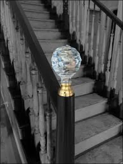 Comment s'appelle cette pièce arrondie ornant le début d'une rampe d'escalier ?