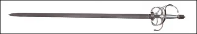 Quelle est cette épée en R, fine et longue avec une lame souple ?