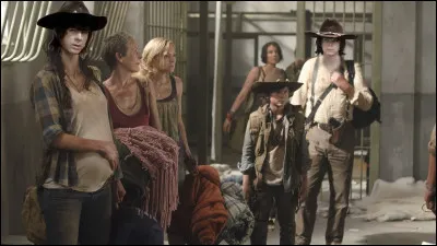 Qui sont les deux personnages caché par le visage de Carl Grimes sur l'image ?