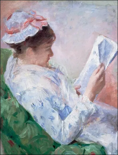 Quelle peintre a repr&eacute;sent&eacute; sa soeur Lydia lisant le journal du matin ?