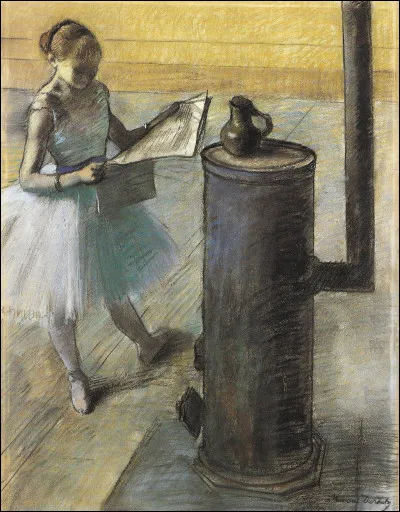 Qui a peint "Danseuse lisant le journal" ?