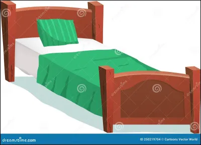 Choisis le lit dans lequel tu voudrais dormir, en fonction de sa couleur.
