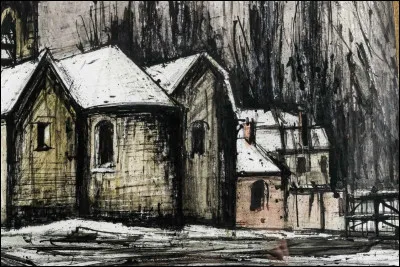 Qui a représenté "L'Église sus la neige" ?