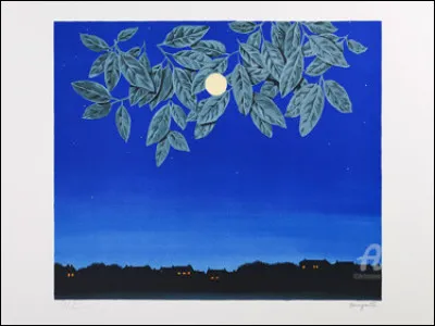 Il a intitulé sa toile "La Page blanche" :