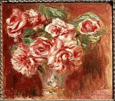 Lequel de ces trois impressionnistes a exécuté cette toile intitulée ''Roses dans un vase'', vers 1890 ?
