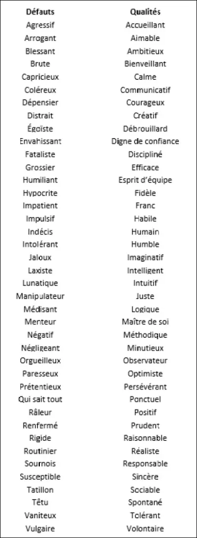 Quel est un de tes défauts ? (Car tu dois en avoir plusieurs.)