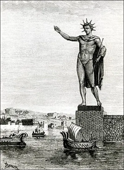 Quelle merveille du monde antique était une statue gigantesque représentant Hélios, le dieu grec du Soleil ?