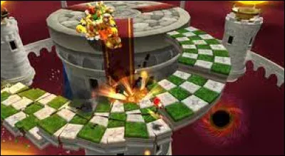 Dans l'Usine Stellaire, qu'est-ce qui est piégé dans un cristal, dans l'escalier, avant d'affronter Bowser ?