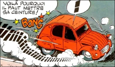 Dans quelle BD peut-on voir une 2 CV rouge ?