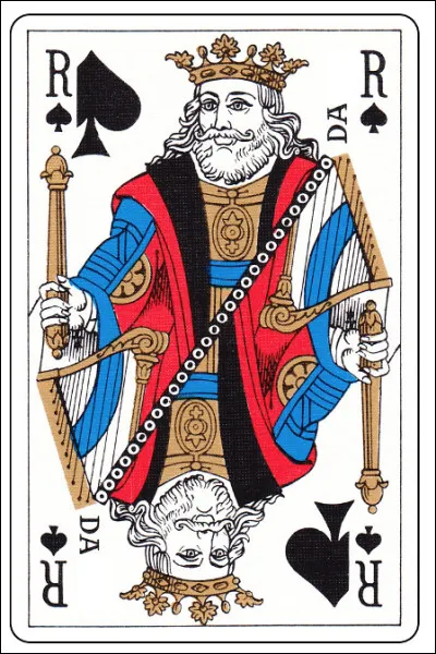 Quel nom en D d'un héros biblique est celui du roi de pique ?