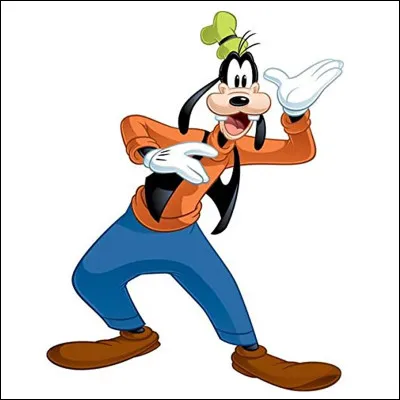 Qui est ce personnage de fiction en D, un chien anthropomorphe, ami de Mickey, connu pour sa grande maladresse ?