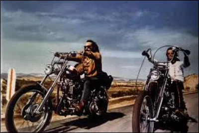 Dans quel film peut-on voir un road trip en moto effectué par Peter Fonda et Dennis Hopper ?