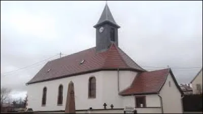 Voici l'église Sainte-Odile, à Scherlenheim. Village Bas-Rhinois, il se situe en région ...