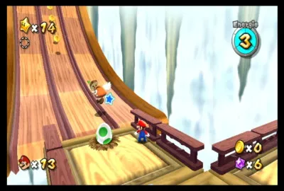 De quel précédent jeu Mario provient la musique des Chutes Abruptes ?