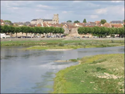 Quelle est cette ville de 7 500 habitants, située à la bordure ouest du département, sur la rive droite de la Loire, au confluent de l'Arroux ?