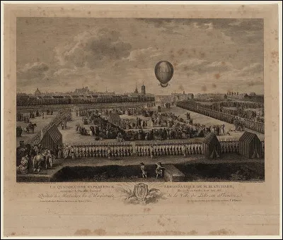 En 1783, le premier vol d'un ballon à air chaud est rendu possible grâce au travail des frères :