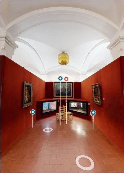 Pénétrons maintenant dans la "Salle des Poissonneries", appelée ainsi en raison du marché au poisson qui se tenait à Figueras. Nous pouvons observer un atome d'hydrogène sur le toit de cette pièce. Mais, il symbolisait quelque chose d'autre pour Salvador Dalí. Pouvez-vous me dire ce qu'il représentait pour lui ?