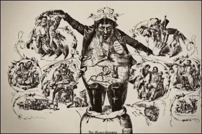 1848 - Allemagne > Quelques Juifs - peu nombreux en vérité - réussissent dans le domaine bancaire, mais l'on caricature l'un des plus célèbres du moment. Lequel ?