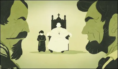 1858 - 1873 > Avec l'affaire Mortara, les catholiques ouvrent la boîte de Pandore. Le corps du délit est celui de l'enfant d'une famille juive de Bologne, âgé de 6 ans et gravement malade, kidnappé par la Police des États pontificaux. Pour quelle raison ?