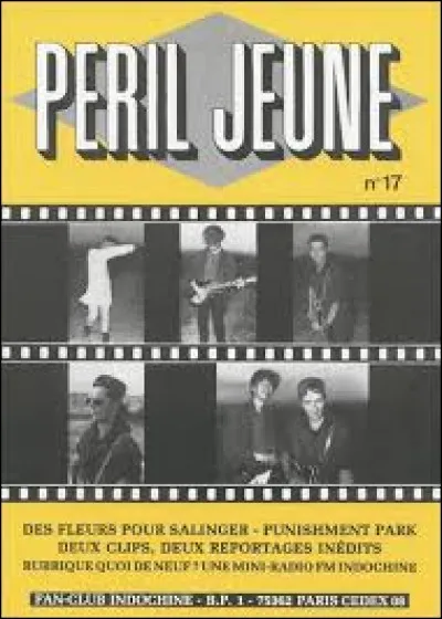 De quel groupe "Péril Jeune" était-il le magazine de leur fan-club ?