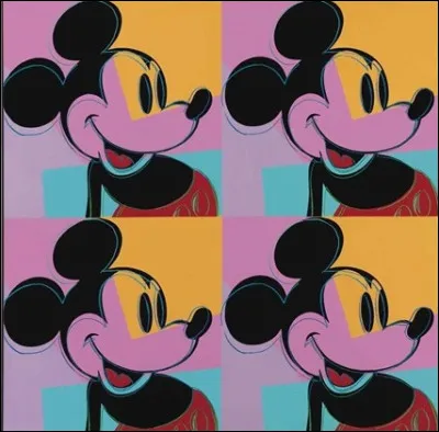 Quel ''pape'' du pop art est l'auteur de cette uvre intitulée ''Quadrant Mickey Mouse'' ?