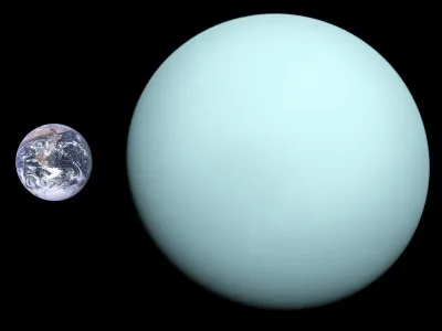 Combien de fois Uranus est-elle plus grande que la Terre ?