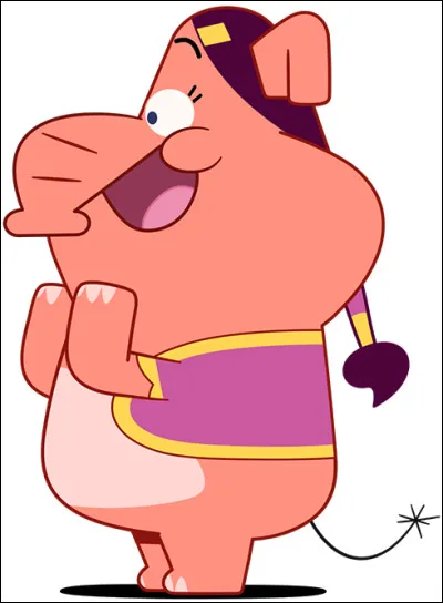 Quel est le prénom de cette éléphante, apparue dans la saison 8 de "Oggy et les Cafards" ?