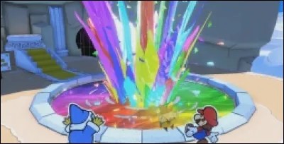 Quelle est la couleur du nud papillon du Maskass présentateur dans la Source aux Mille Couleurs ?