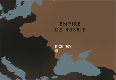 1903 > Le 1er pogrom du XXe s. est d'une ampleur sans précédent : près de 50 morts et 100 blessés graves, 700 maisons et magasins saccagés. Tout cela se déroule à Kichinev : où est-ce, de nos jours ?