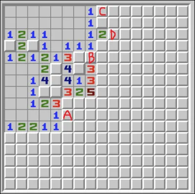 Lesquelles de ces cases peuvent être ouvertes à ce stade ?