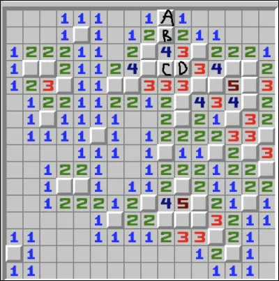 Lesquelles de ces cases peuvent être ouvertes à ce stade ?