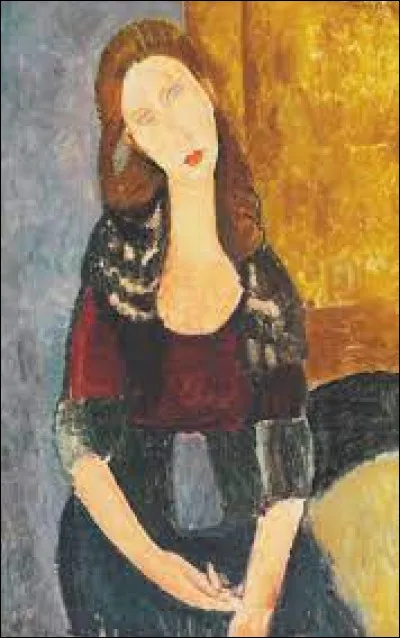Quel peintre est l'auteur de ce tableau intitulé ''Jeanne Hébuterne assise'' ?