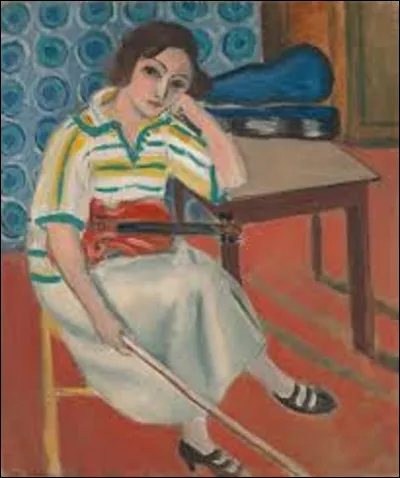 Lequel de ces trois fauvistes a réalisé, entre 1921 et 1922, cette toile nommée ''Femme au violon'' ?