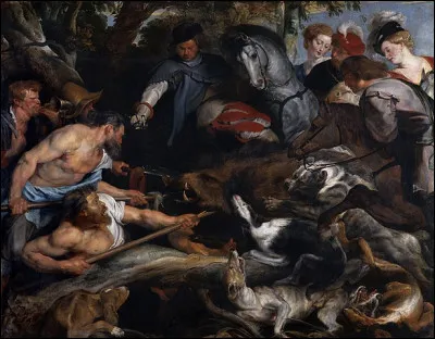 Quel peintre flamand est l'auteur de ce tableau intitulé ''La Chasse au sanglier'' ?