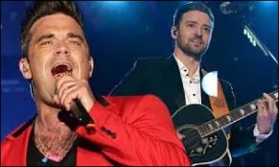 Le point commun entre Robbie Williams et Justin Timberlake est qu'ils ont débuté au sein d'un boys band.