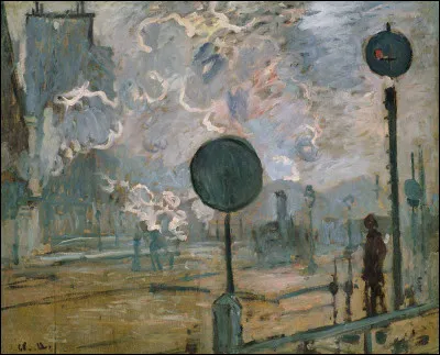 A quel peintre doit-on "La Gare Saint-Lazare à l'extérieur (le signal)" ?
