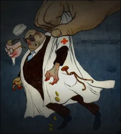 1953 > Plusieurs centaines de médecins et pharmaciens juifs sont arrêtés et ''questionnés'' par la police stalinienne : c'est affaire dite des "[...Complétez !...]".