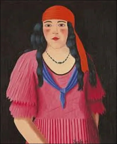 Datant de 1935, ''La Gitana'' est un tableau naïf. Quel peintre a réalisé le portrait de cette femme ?