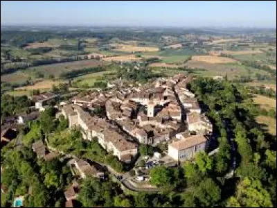 Quel est ce village situé dans le Quercy blanc, ancienne bastide bâtie sur une butte dominant la Barguelonne ?