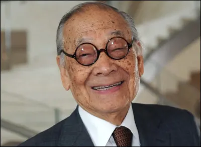 Qu'a conçu Ieoh Ming Pei (architecte américain d'origine chinoise) en France ?