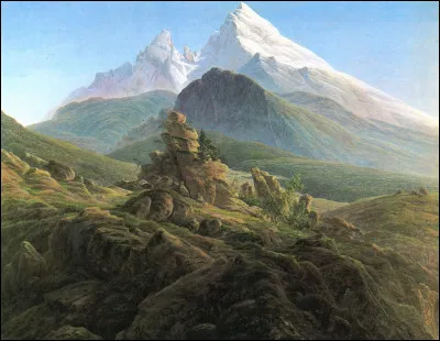 Quel peintre a représenté le massif "Le Watzmann" ?