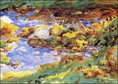 Qui a peint "Les Alpes, Val d'Aoste" ?