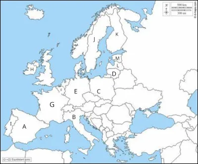 Sous quel nom se cache l'État désigné par la lettre M ?