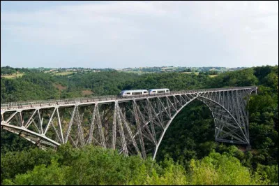 Cet ouvrage d'art ferroviaire en acier, long de 460 mètres et haut de 116 mètres, a été réalisé en 1902. Il se situe sur la ligne qui va de Rodez à Albi. Quelle vallée permet-il de franchir ?