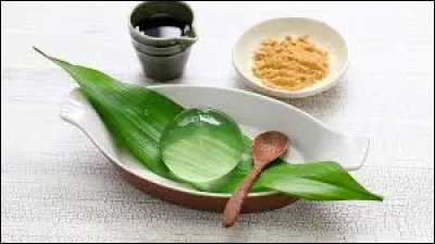 D'où est originaire le gâteau goutte de pluie, fait avec de l'eau et de l'agar-agar ?